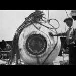 Beebe & Barton in Barton's Bathysphere