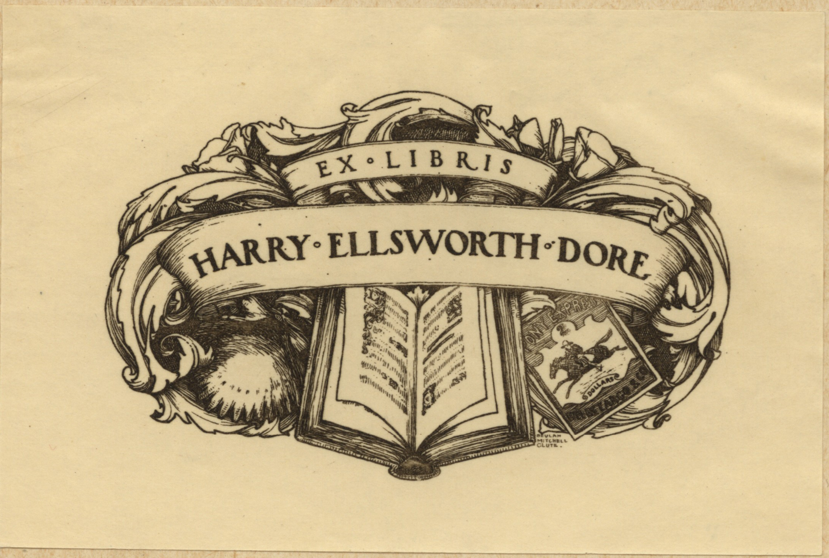 Bookplate of Harry Ellsworth Dore