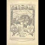 Bookplate of William Frederic Bade