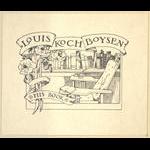 Bookplate of Louis Koch Boysen