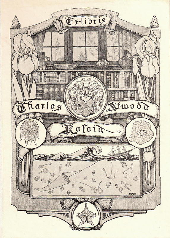Bookplate of Charles Atwood Kofoid