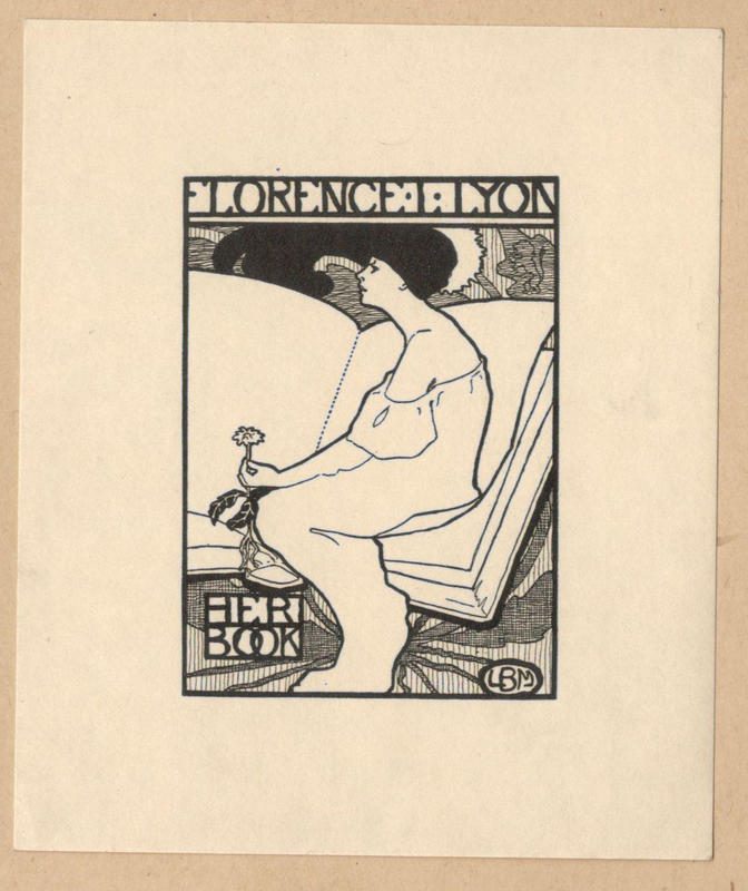 Bookplate of Florence L Lyon