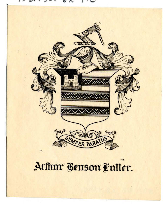 Bookplate of Arthur Benson Fuller
