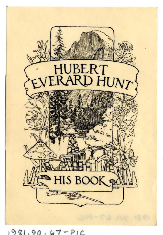 Bookplate of Hubert Everard Hunt