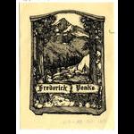 Bookplate of Frederick Peake