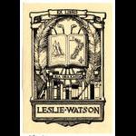 Bookplate of Leslie Watson