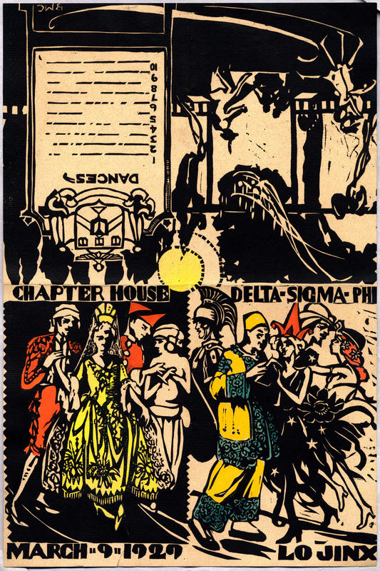 Delta Sigma Dance Card March 9, 1929