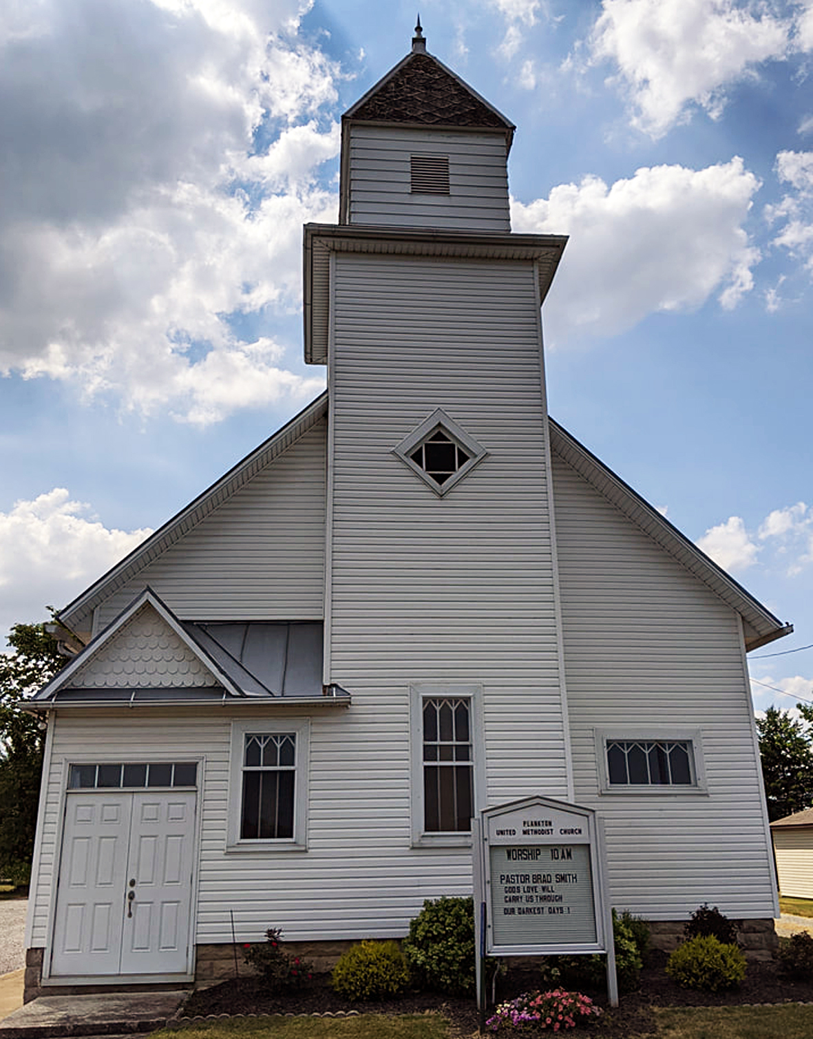 The Plankton United Methodist Church in Plankton, Ohio