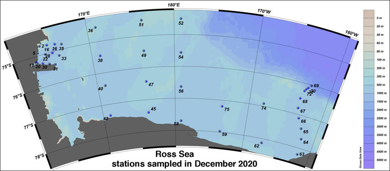 Stations sampled in 2020