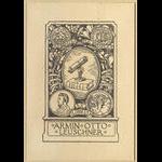 Book plate of Armin Otto Leuschner.