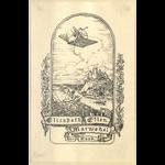 Bookplate of Elizabeth Ellen Marwedel.