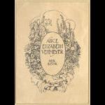 Bookplate of Alice Elizabeth Uehmeyer.